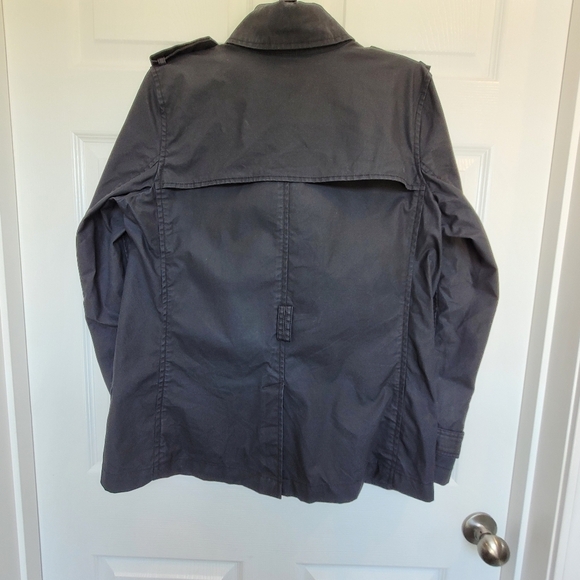 Old Navy Vintage Button Up Trench Coat Large Women's - Picture 2 of 16